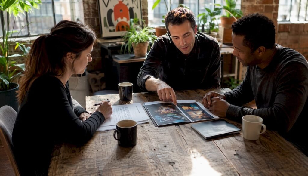 Team negotiating pinball licensing contract